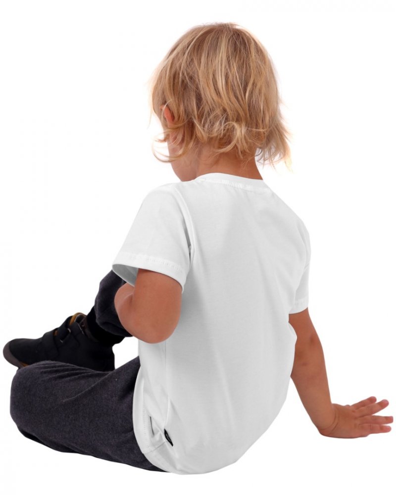 T-shirt per bambini, manica corta, bianca 98 - immagine 5