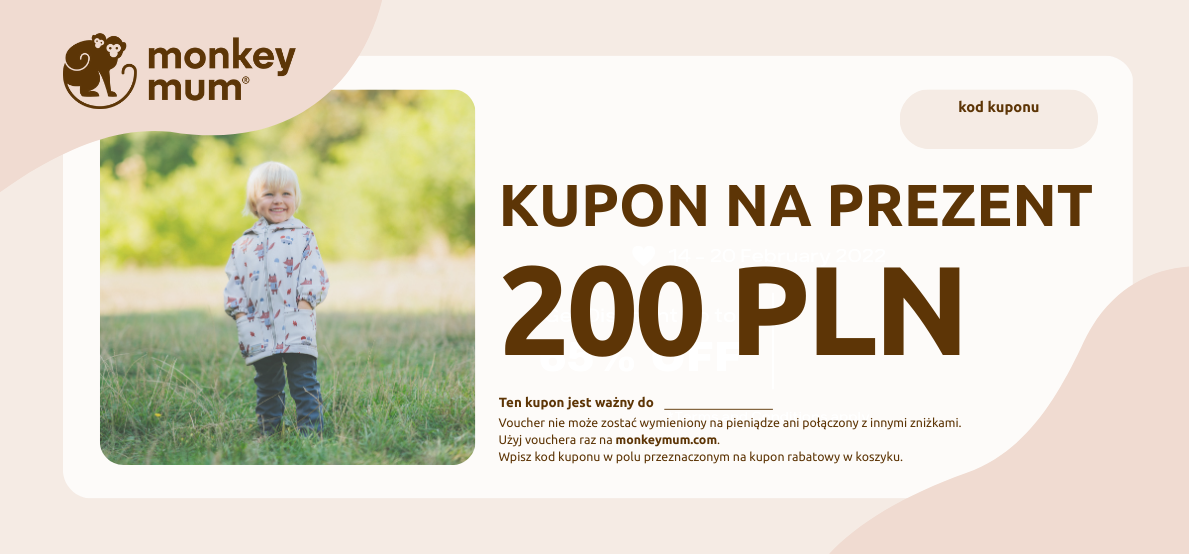 Kupon podarunkowy o wartości 200 PLN
