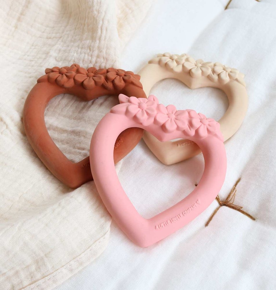 A Little Lovely Company - massaggiagengive in caucciù - cuore - immagine 6