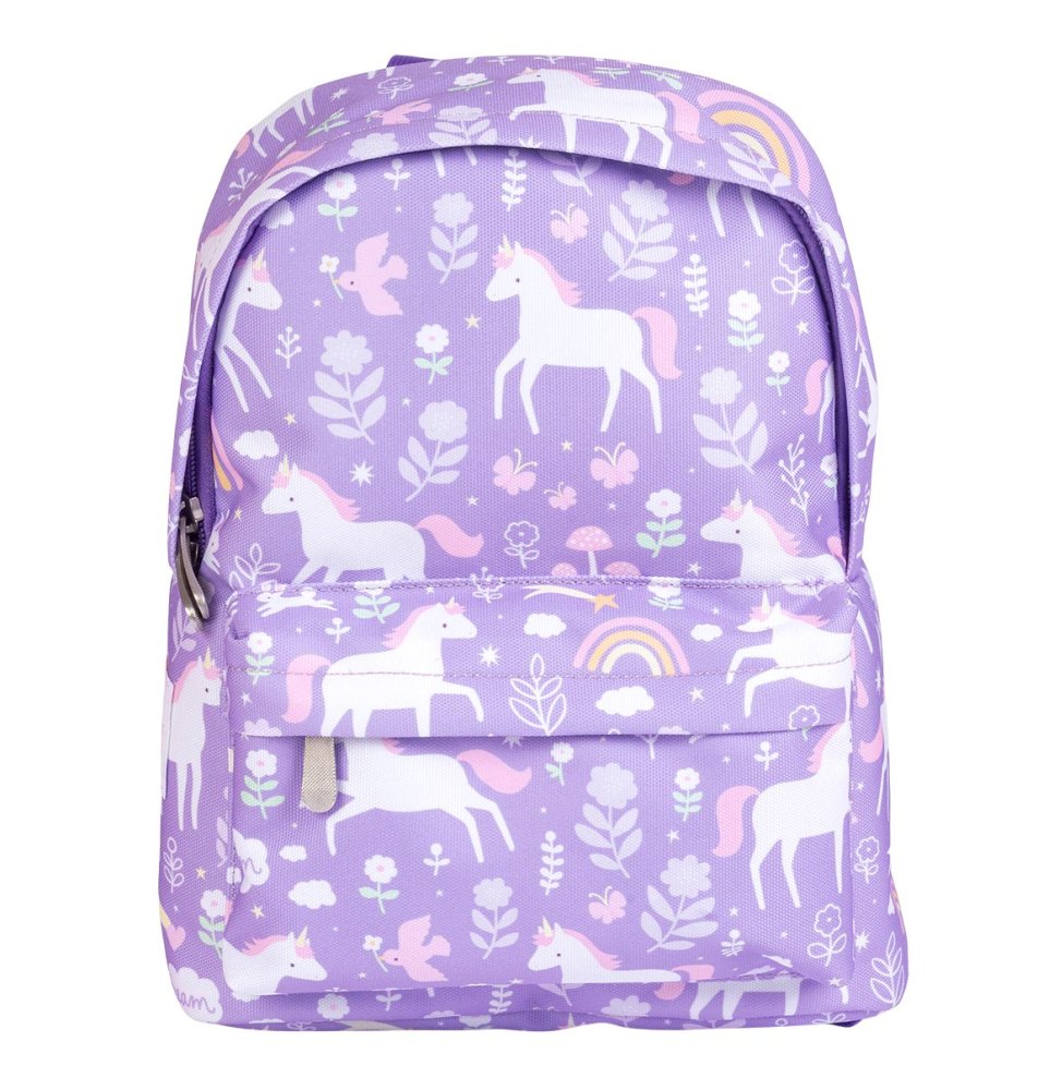 A Little Lovely Company - zainetto per bambini - unicorni e arcobaleno