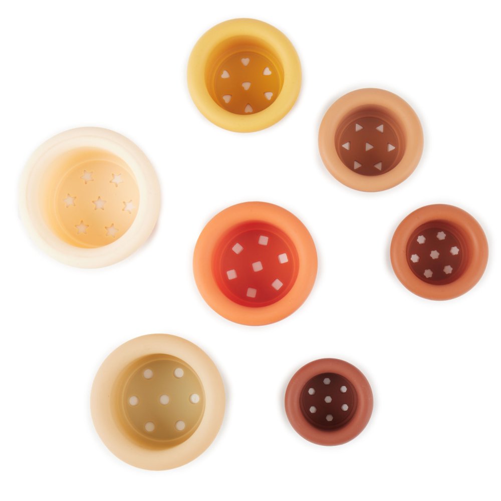 Bieco - Set di bicchieri impilabili in silicone - Chocolate Bliss - immagine 4