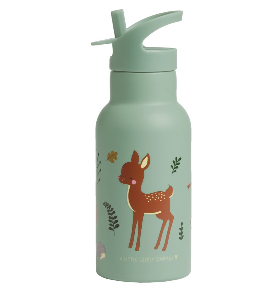 A Little Lovely Company - Borraccia in acciaio inox, 350 ml - Amici della foresta - immagine 3