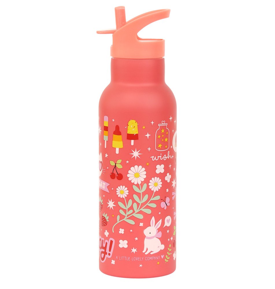A Little Lovely Company - Borraccia in acciaio inossidabile, 500 ml - Divertimento