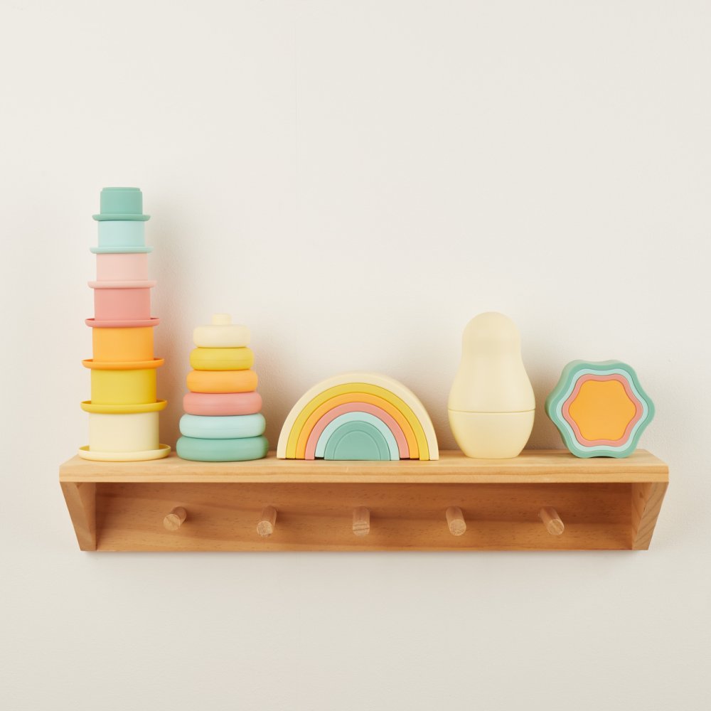 Bieco - Arcobaleno impilabile in silicone - Tropical Vibes - immagine 6