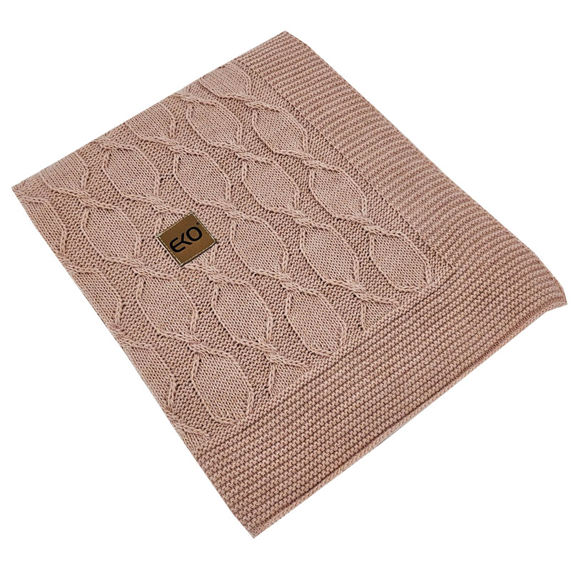 Coperta EKO in alpaca Powder Rose 80x100cm - immagine 3