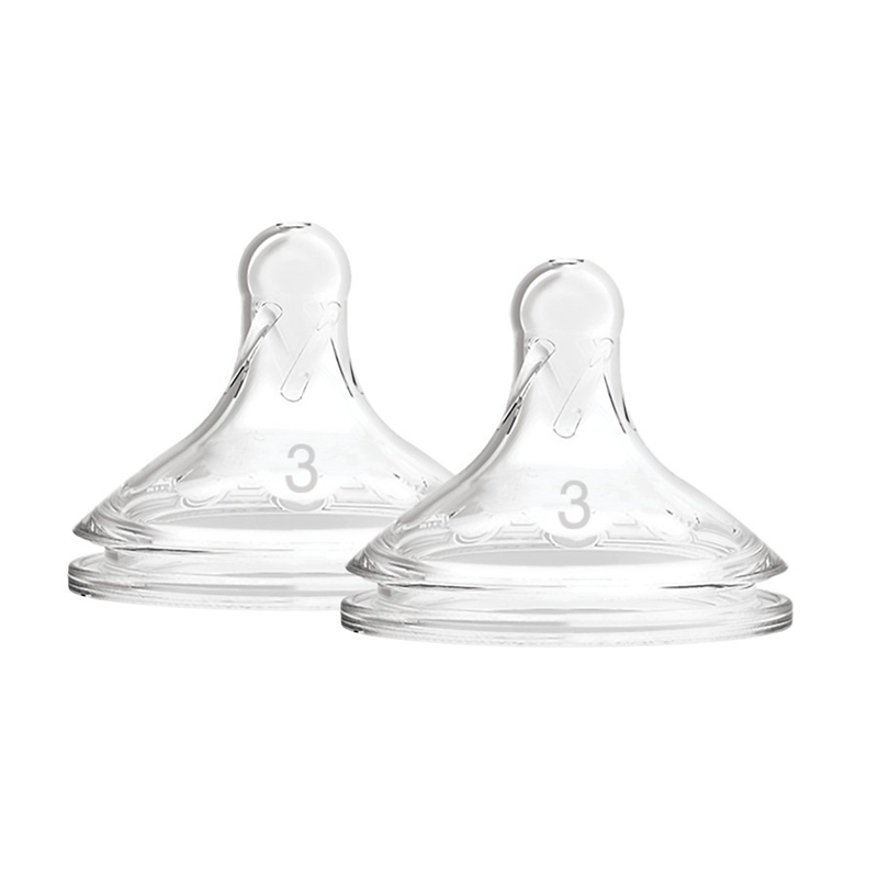 Tétine DR.BROWN'S pour biberons Options+ à col large 6m+, silicone, 2 pièces – Image 3