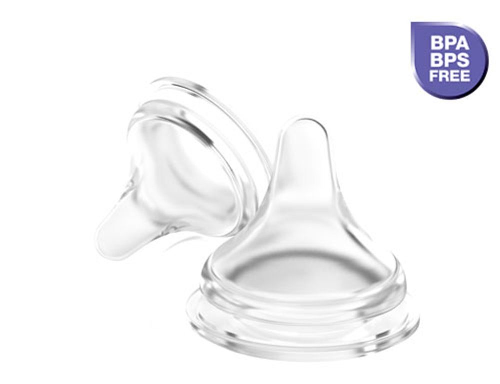 Tétine LANSINOH pour biberon NaturalWave débit moyen, M, 2 pièces – Image 3