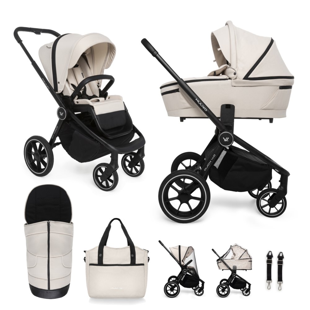 MUUVO Wózek wielofunkcyjny Quick 4.0 Desert sand zestaw 2w1