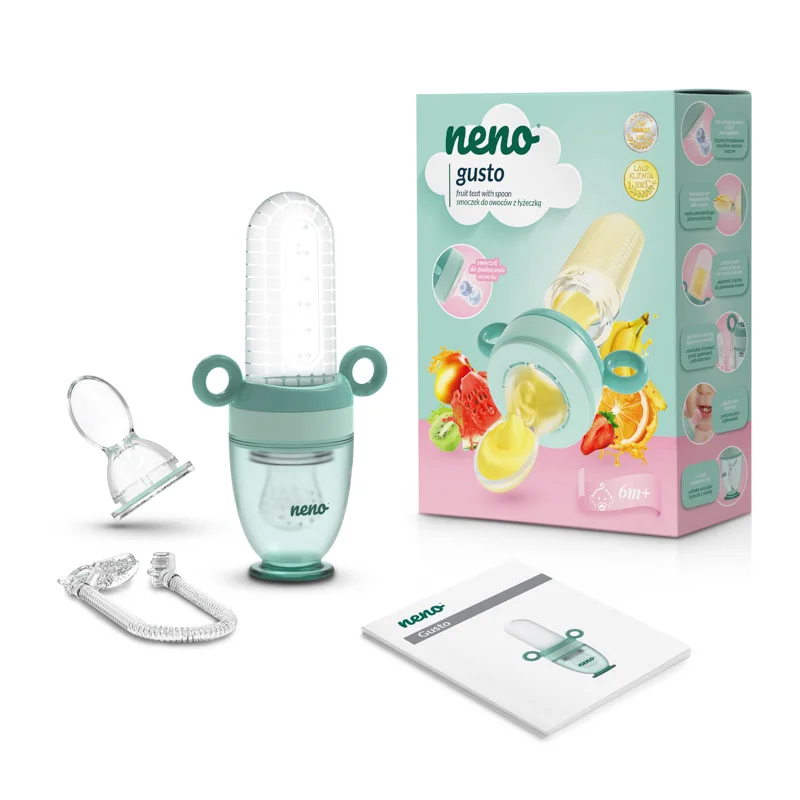 NENO Tétine en silicone pour l'alimentation avec cuillère Gusto 2 en 1 – Image 4
