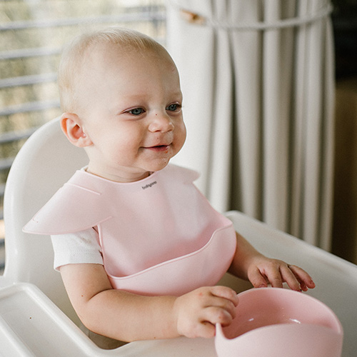BABYONO Bavaglino in silicone - Rosa - immagine 4