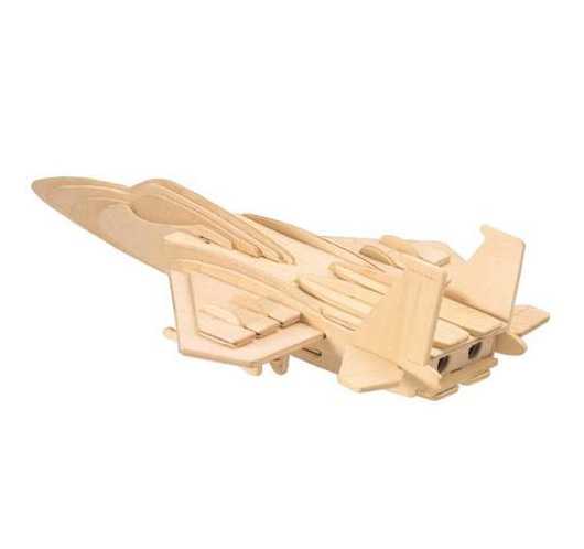 Woodcraft Puzzle 3D de Madera Avión de Combate