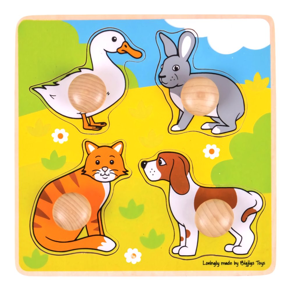 Puzzle d'encastrement animaux domestiques Bigjigs Toys – Image 3