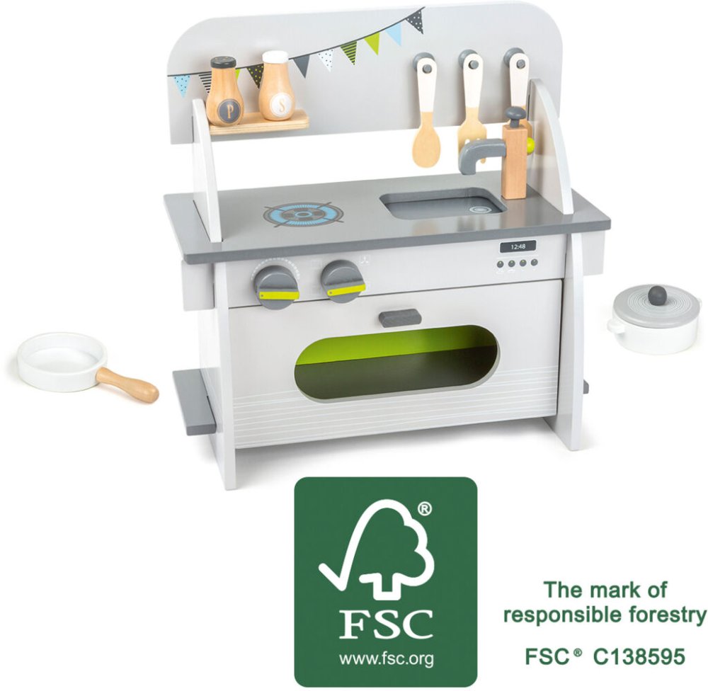 small foot Drewniana kuchnia Compact