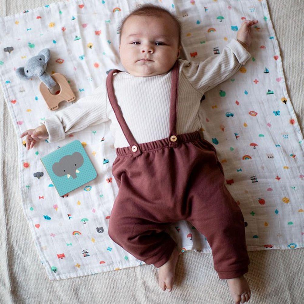 Petit Collage Set de regalo para bebé elefante - Imagen 3