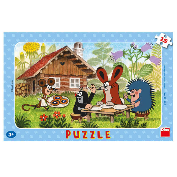 Puzzle Dino Krecik z wizytą