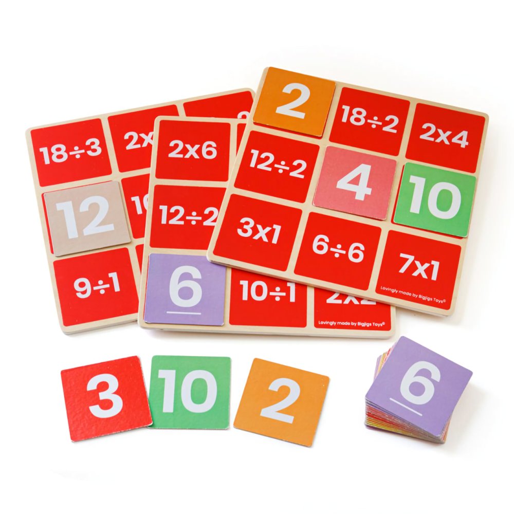 Bigjigs Toys Mathe-Bingo Multiplikation und Division