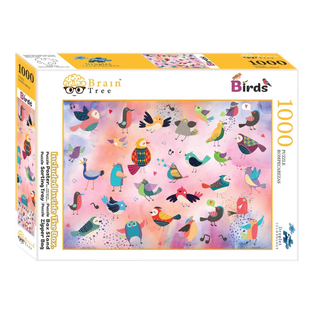 Puzzle Brain Tree Bajkowe ptaki 1000 elementów