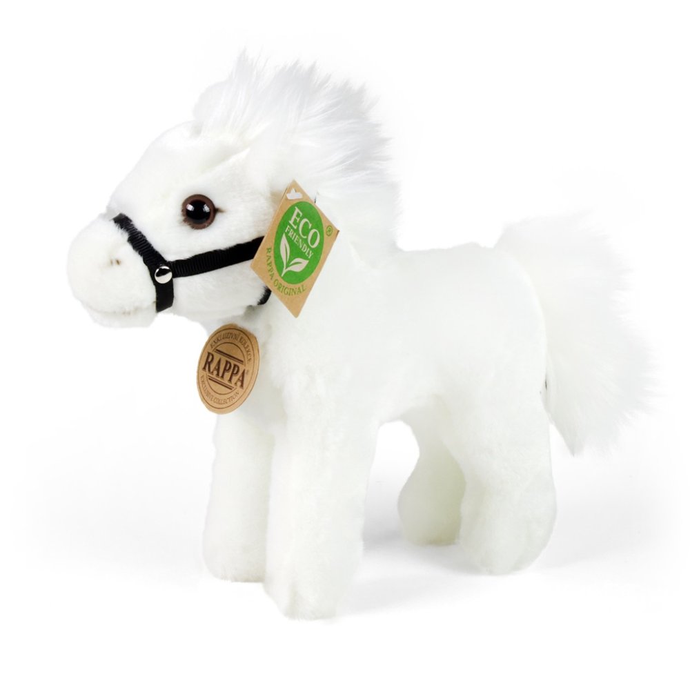 Rappa Cheval en peluche blanc 18 cm ECO-FRIENDLY