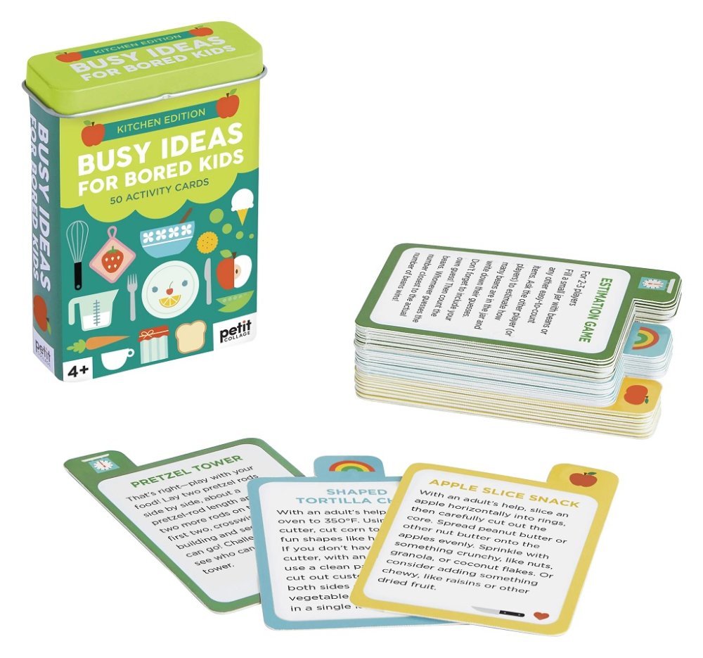 Petit Collage Cartas en lata para combatir el aburrimiento