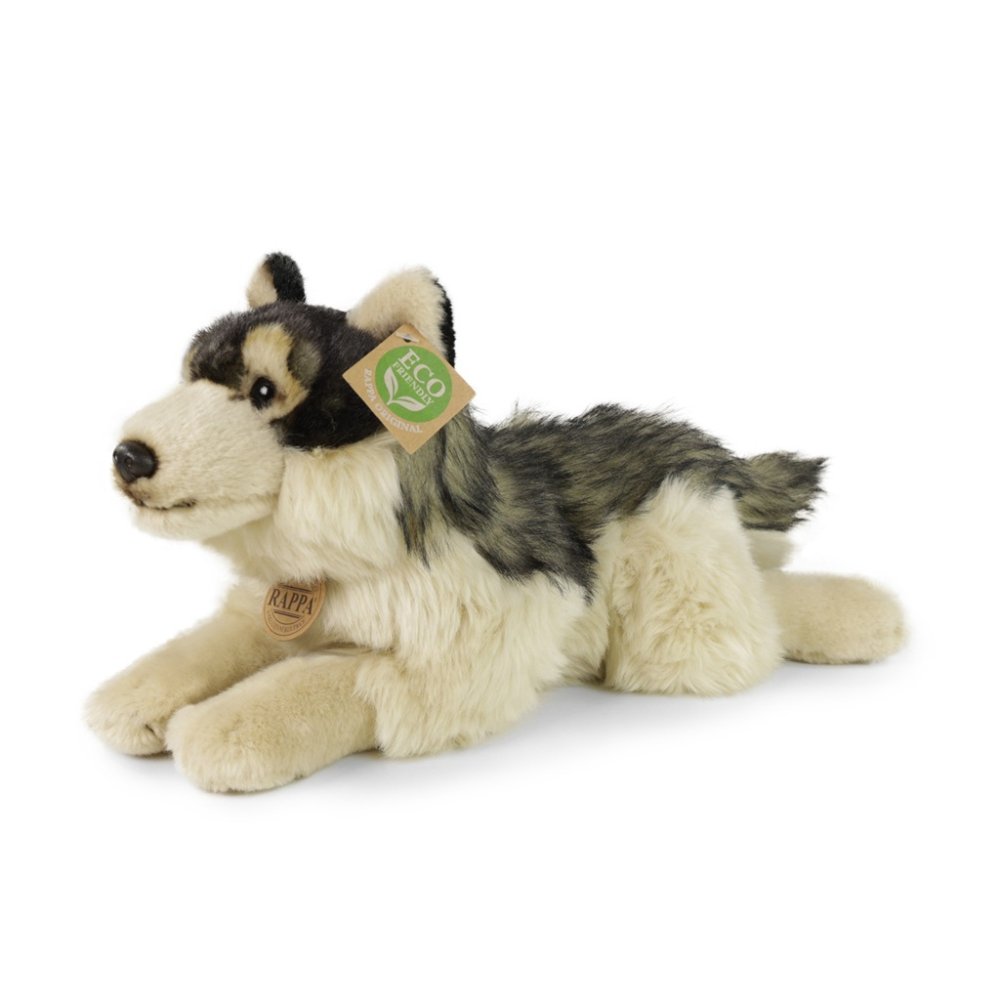Rappa Lupo di peluche sdraiato 35 cm ECO-FRIENDLY