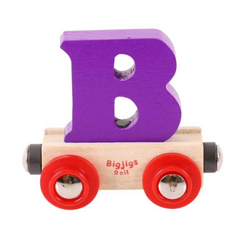 Bigjigs Rail Wagonik drewnianej kolejki - Litera B