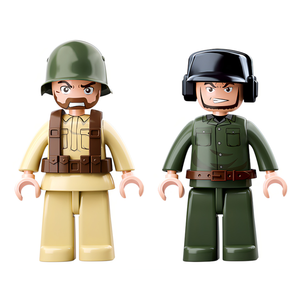 Sluban WWII M38-B0691 Niemiecki czołg Panzer II - obrazek 6