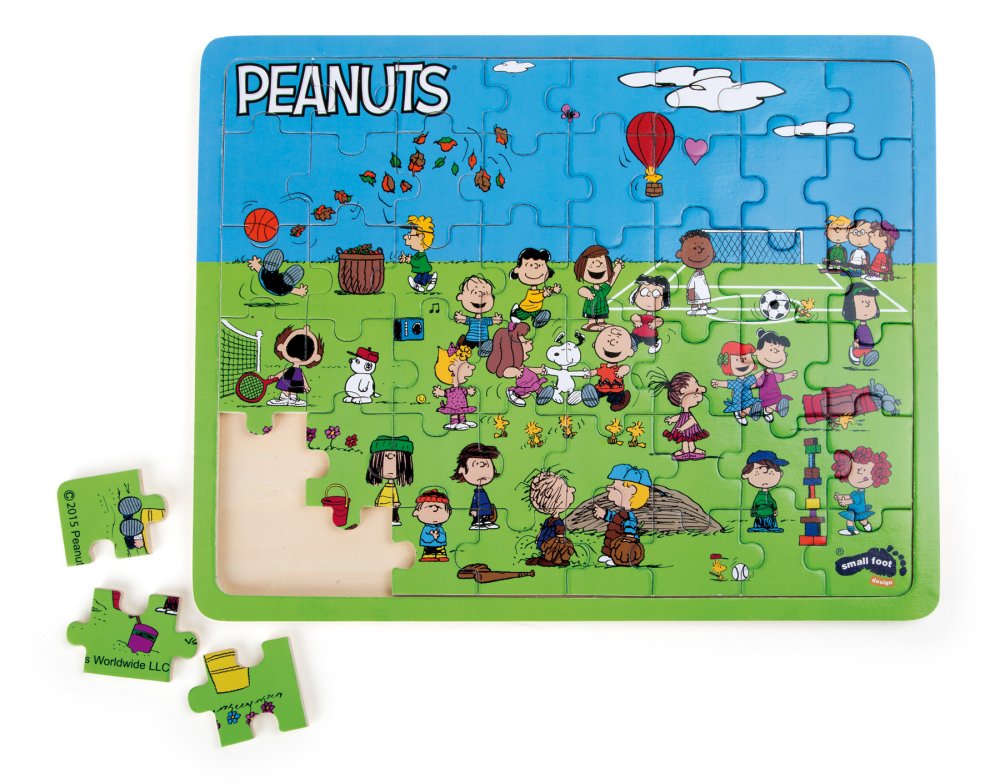 small foot Drewniane puzzle Snoopy na placu zabaw