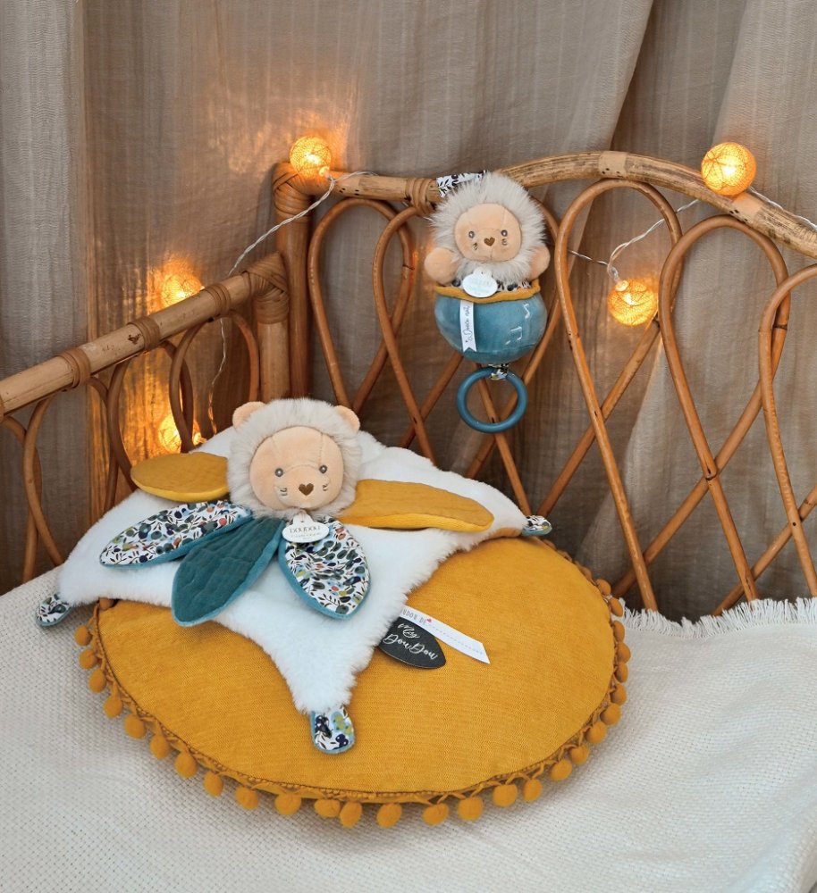 Doudou Set de Regalo - León de peluche con melodía de 20 cm - Imagen 6