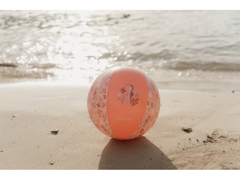 LITTLE DUTCH Míč nafukovací Ocean Dreams Pink (obrázek 4)