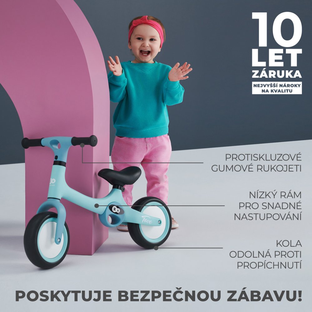 KINDERKRAFT Bicicletta senza pedali Tove Pink - immagine 3