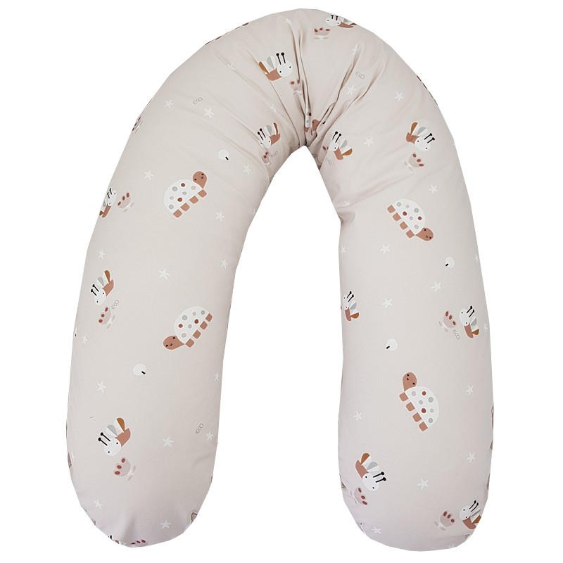 Cojín de lactancia EKO Bees Beige 180 cm