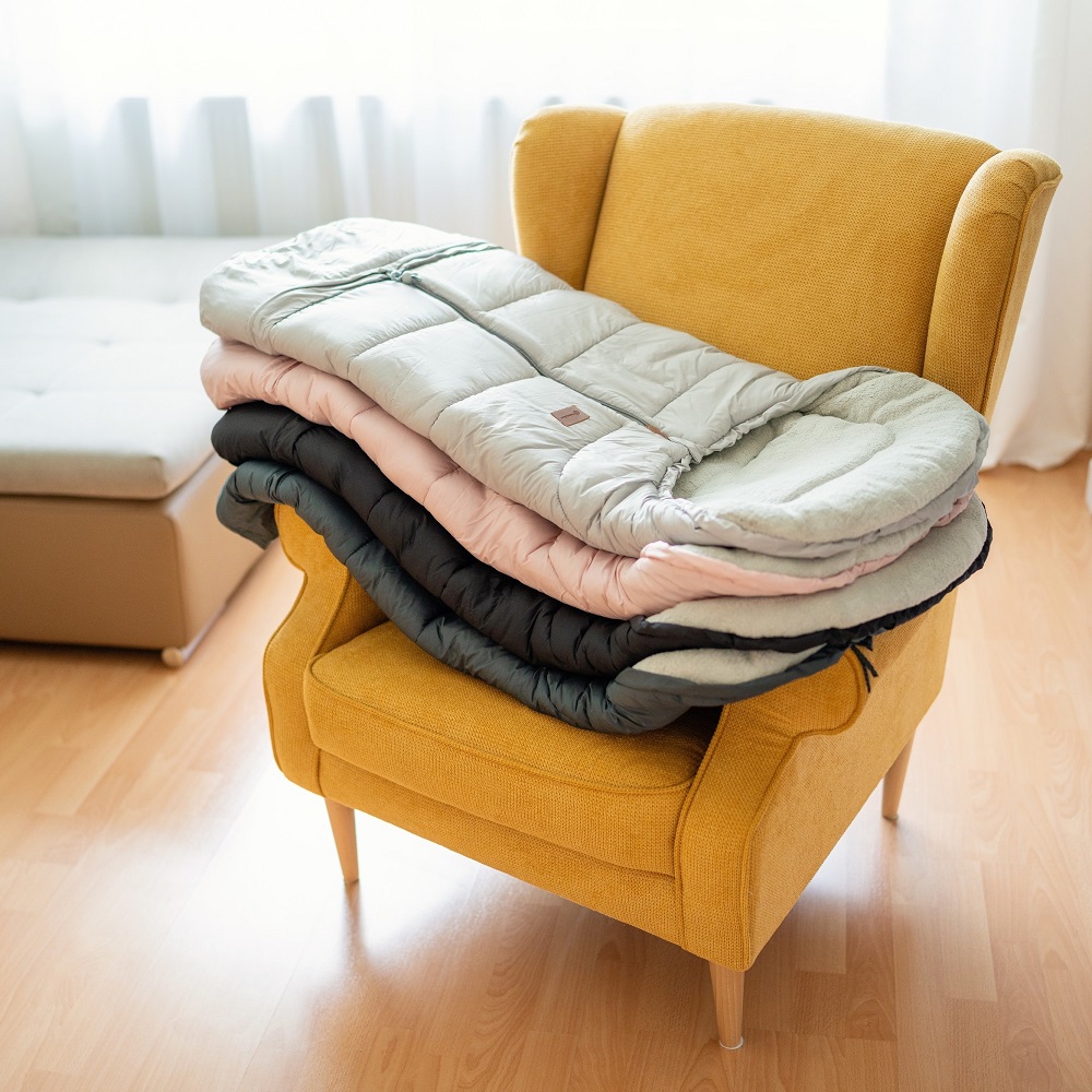 PETITE&MARS Ensemble chancelière d'hiver Jibot 3en1 + gants pour poussette Jasie Mysterious Plum Horizontal – Image 3