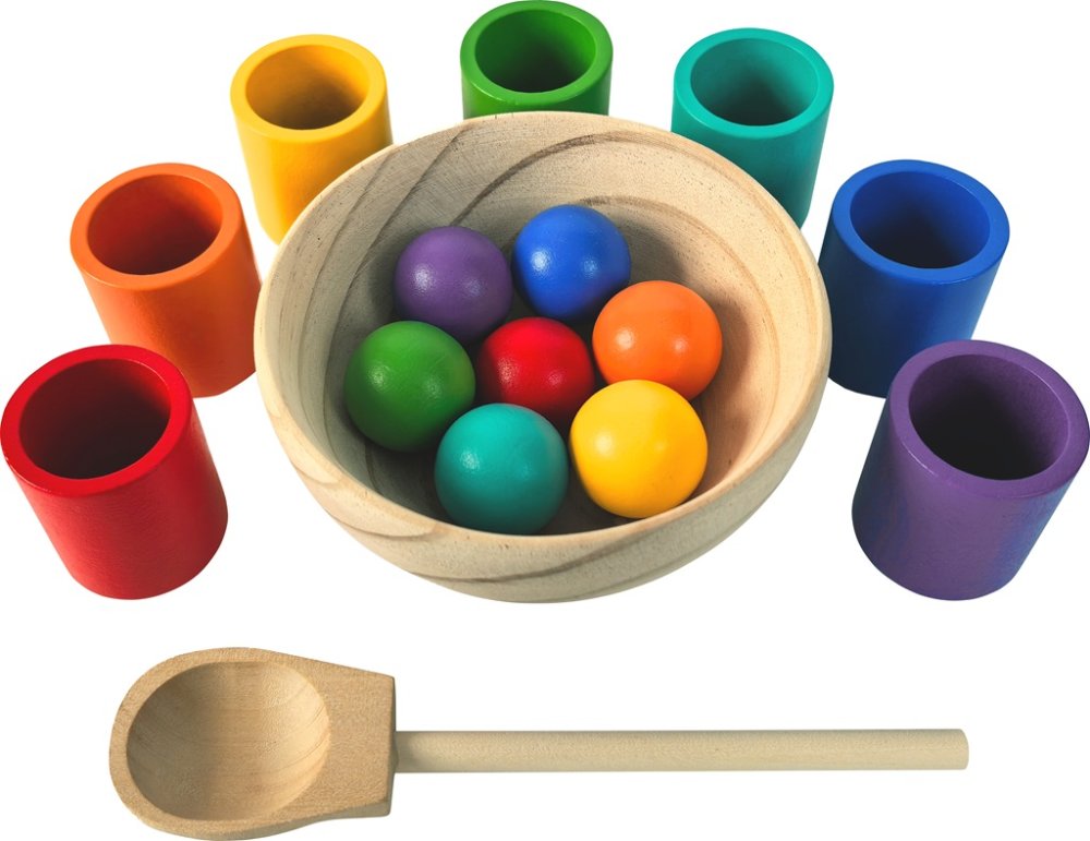 2Kids Toys Palline e tazze arcobaleno 7 colori