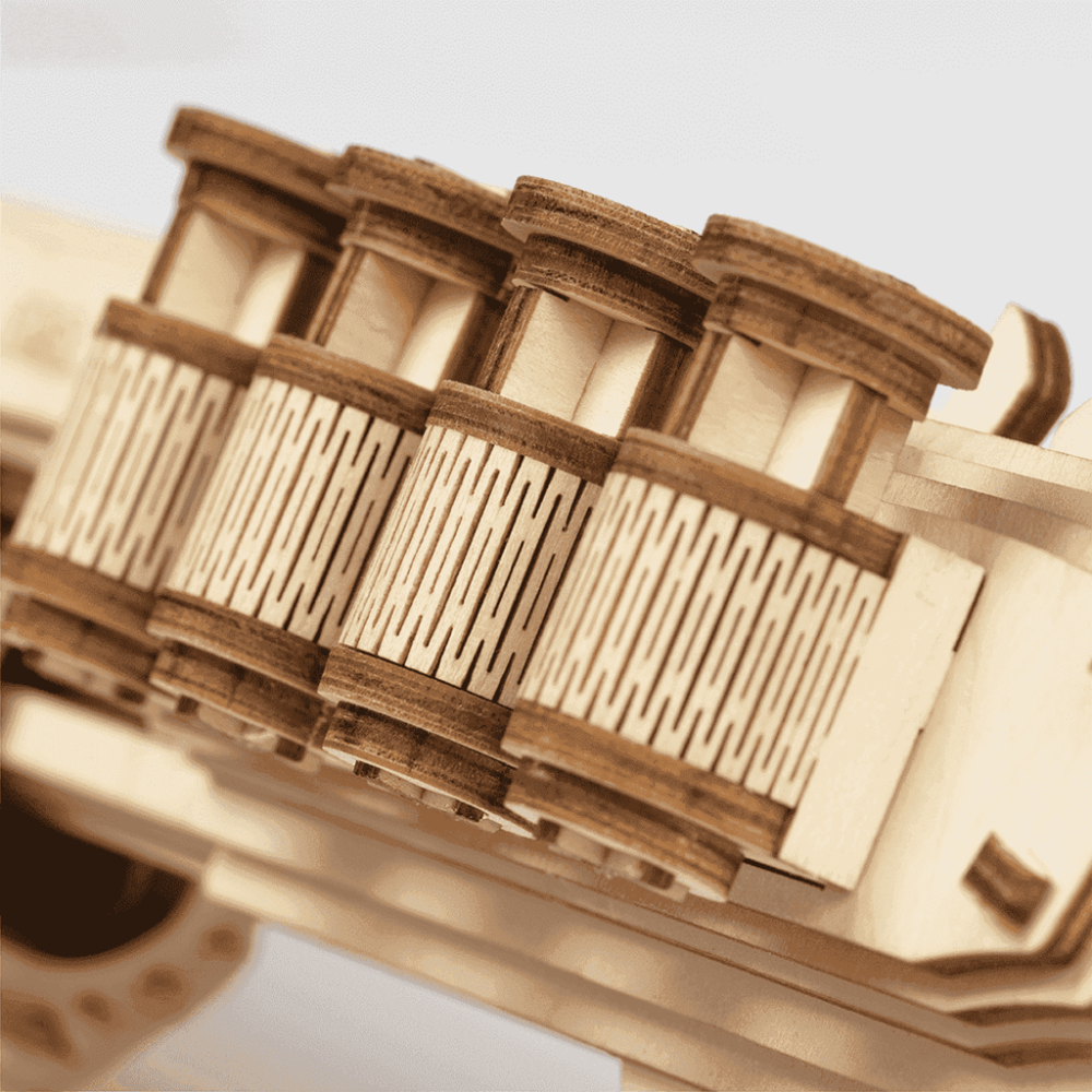 RoboTime 3D dřevěná mechanická skládačka Brokovnice Terminátor (obrázek 9)