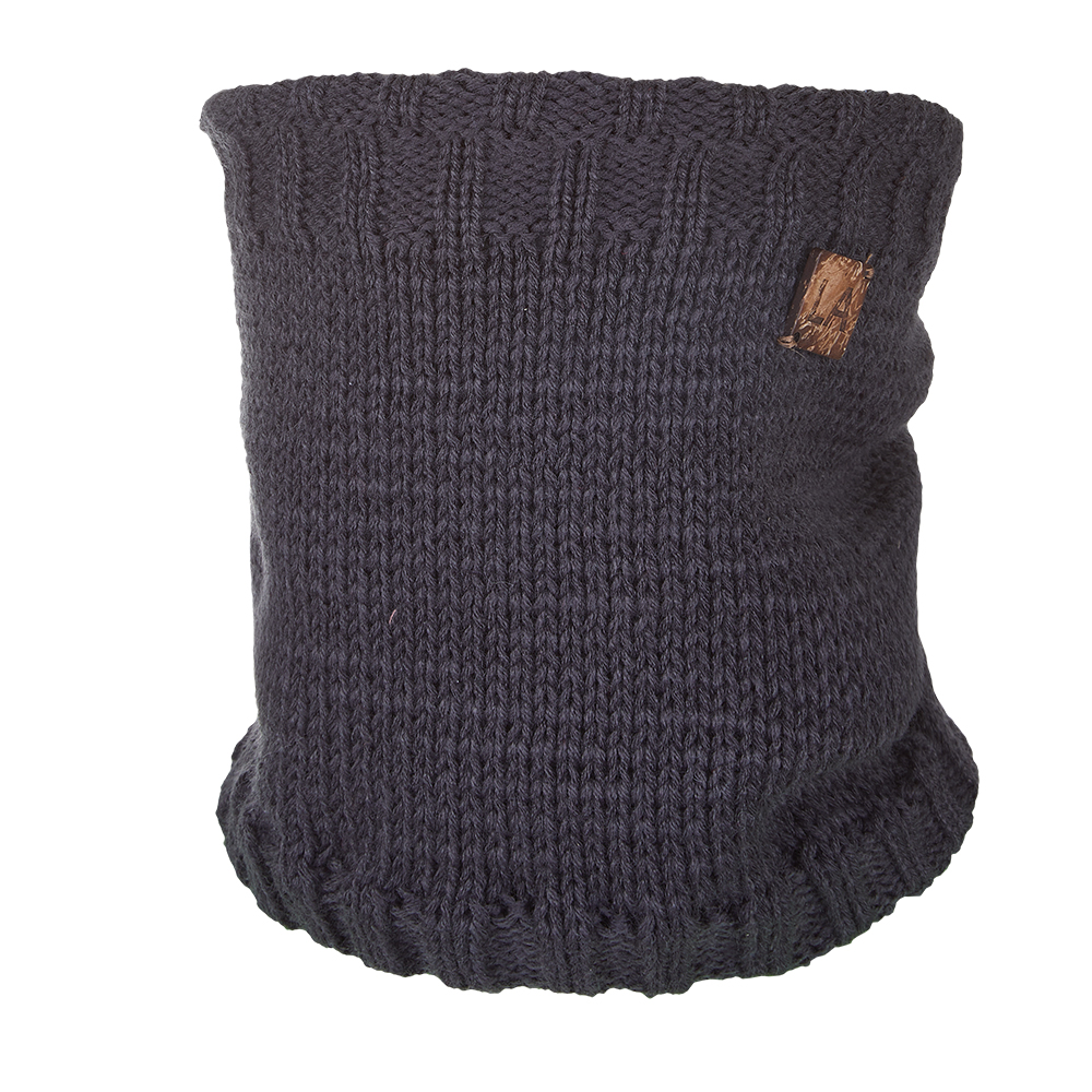 Tour de cou tricoté lisse LA enfant Outlast ® - anthracite 3 | 42-44 cm