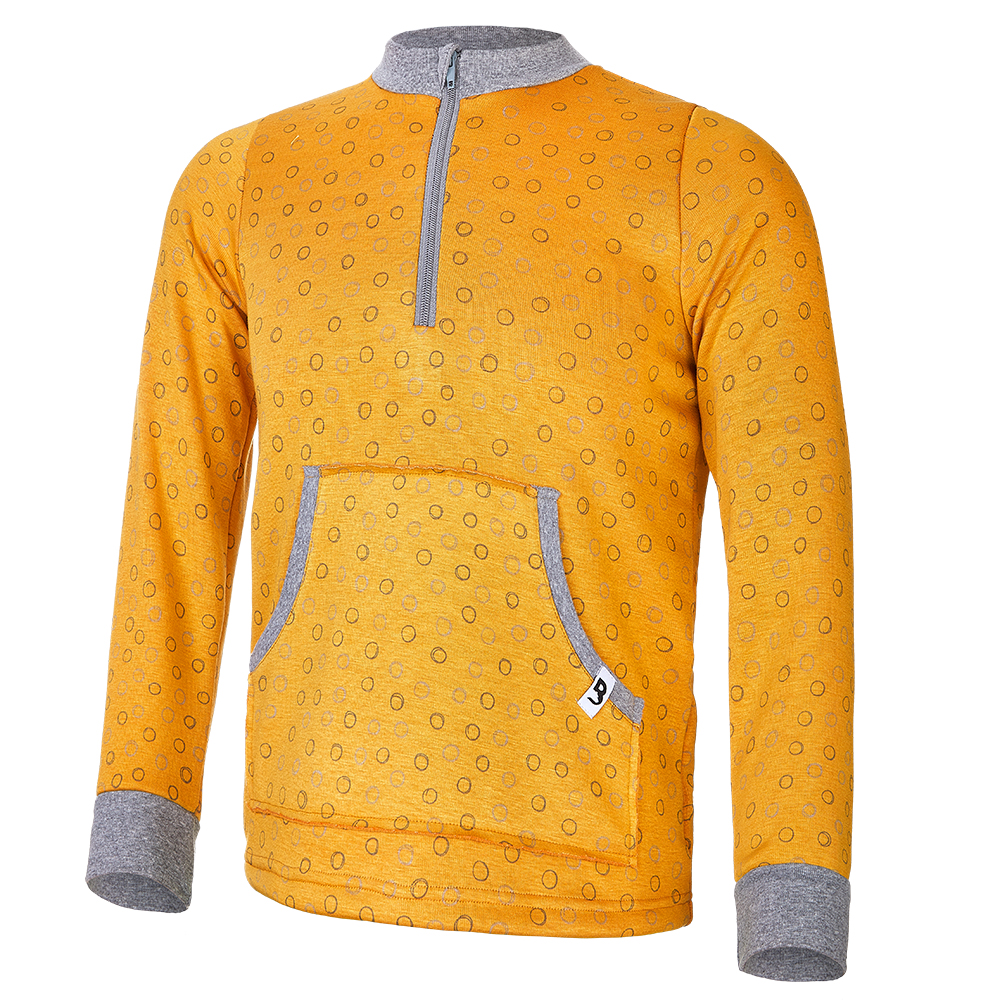 Sudadera cálida con bolsillo - ocre 146