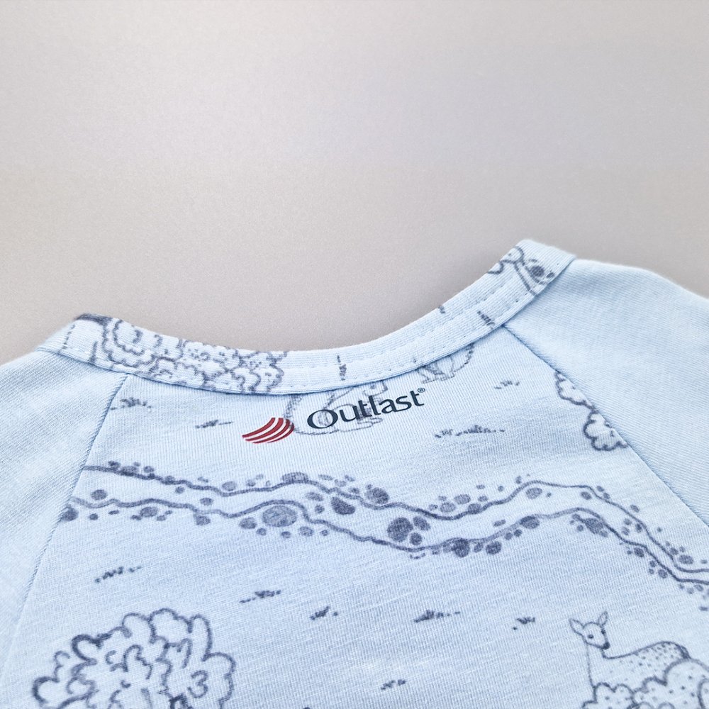 Tutina leggera STAMPA DR Outlast® - prato azzurro chiaro 92 - immagine 5