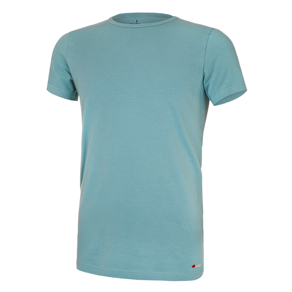 Camiseta de hombre MC fina con cuello en U Outlast® - liquen oscuro L