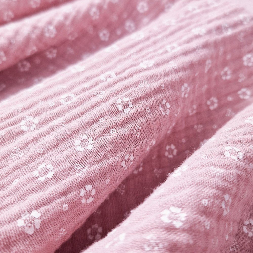 Gonna a ruota - Fiori rosa antico 92 - immagine 3