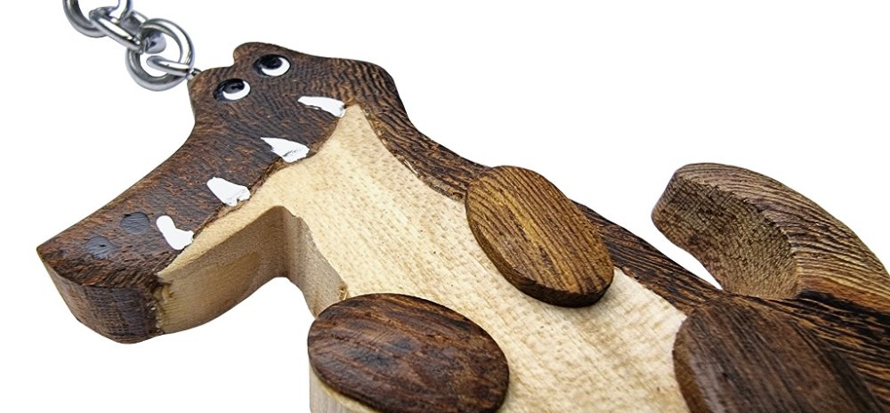 2Kids Toys Dřevěná klíčenka velká Krokodýl (obrázek 3)