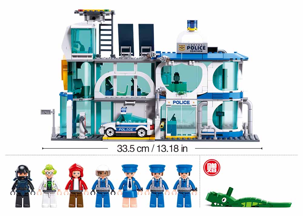 Sluban Metropolis M38-B1220 Policejní stanice: Zatčení banditů (obrázek 3)