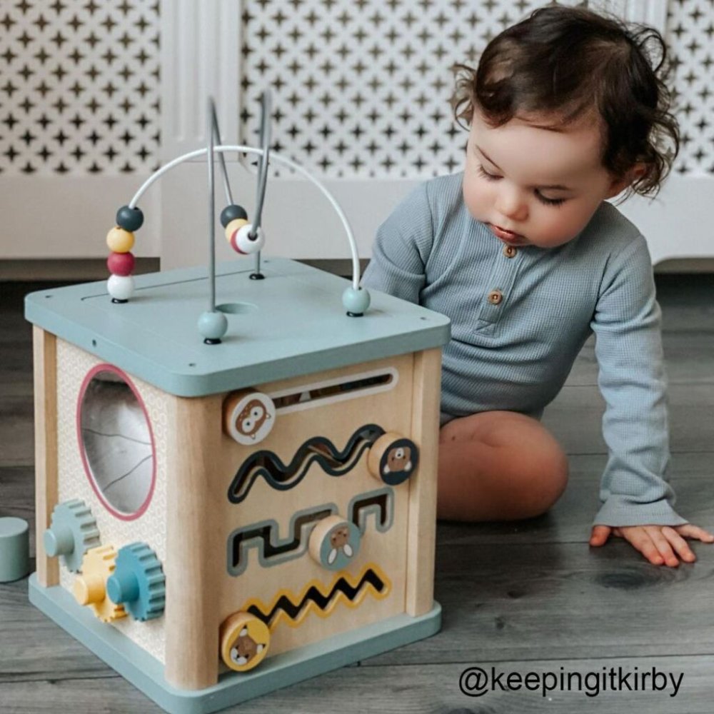 Bigjigs Baby Motorická aktivní kostka (obrázek 10)