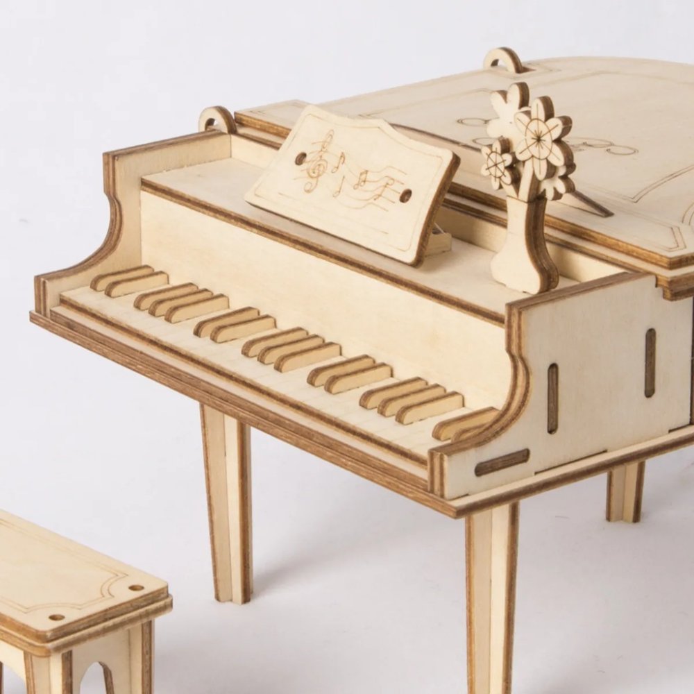 RoboTime 3D dřevěná skládačka Velké piano (obrázek 6)