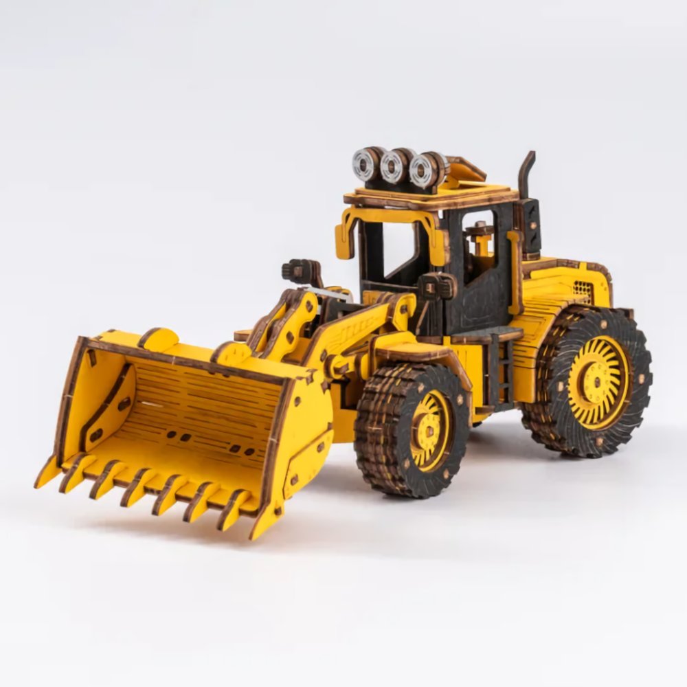 RoboTime 3D dřevěná mechanická skládačka Nakladač (obrázek 11)