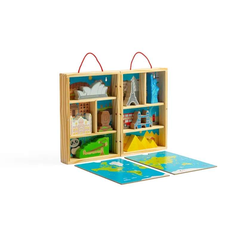 Bigjigs Toys Dřevěná cestovatelská hrací sada (obrázek 6)