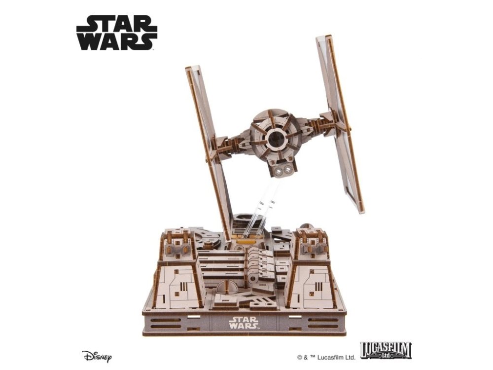 Ugears 3D dřevěná mechanická skládačka Star Wars Stíhačka TIE (obrázek 9)