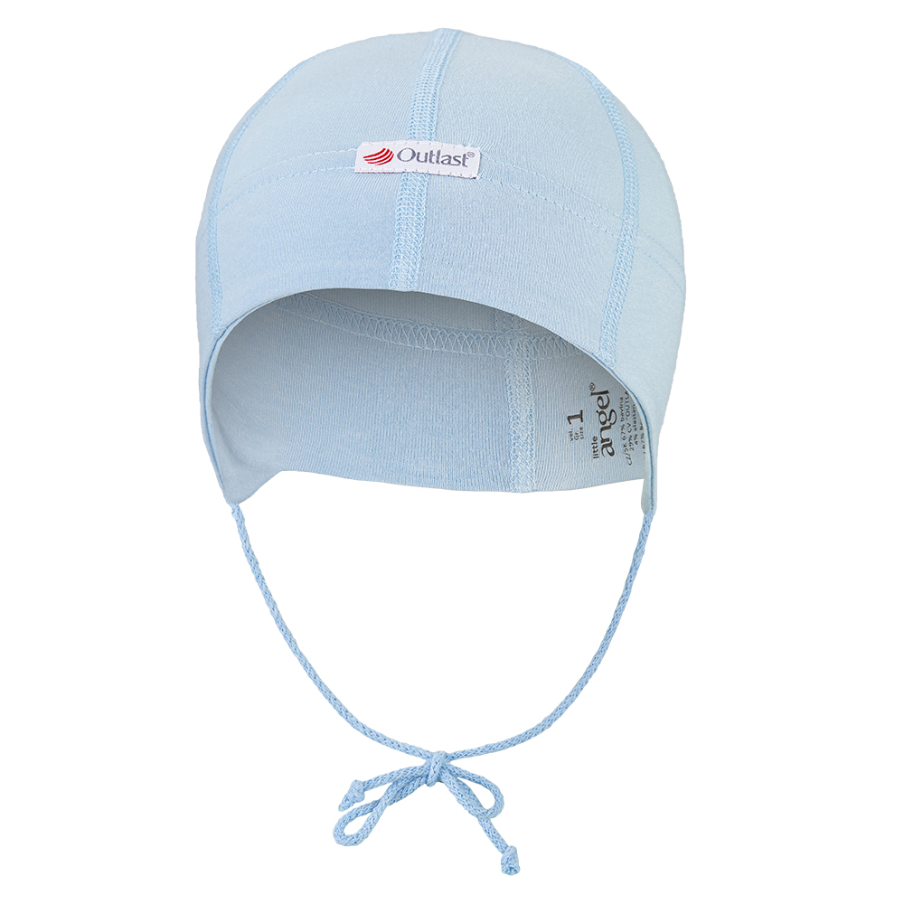 Gorro fino con lazo costura plana Outlast® - azul claro 2 | 39-41 cm
