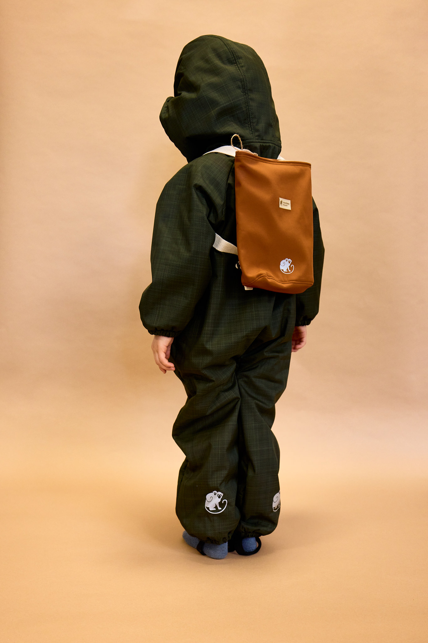 Kinder Softshell-Rucksack Monkey Mum® - Tiere Am Tag Small (0-3 Roky)