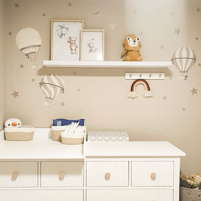 Vinilos Decorativos Para Niños - Vinilos De Globos En Tonos Neutros