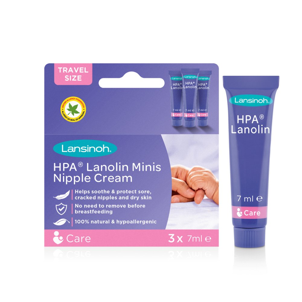 LANSINOH HPA® Cremă Pentru Sfarcuri Lanolină Minis 3x7 Ml